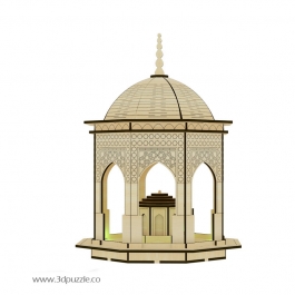 پازل سه بعدی چراغ دار سقاخانه اسماعیل طلایی چراغ دار
