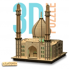 پازل سه بعدی چراغ دار مسجد مقدس جمکران چراغدار